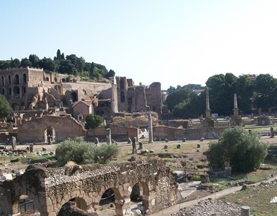 古罗马废墟成国庆旅游热点名画再现辉煌历史