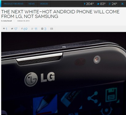 LGG2外媒获赞：旗舰产品引领智能手机新时代