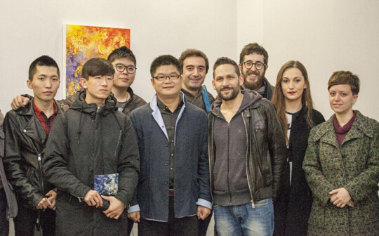 王清州个人画展“北京之蓝”在意大利都灵举行