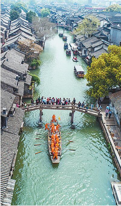 庙会桐乡市图片:水乡庙会踏白船祈丰年